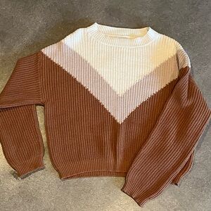 NWOT Chevron Chunky Knit Sweater